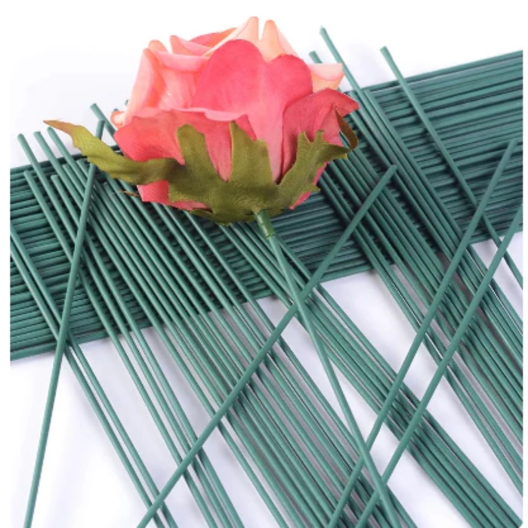 Wire Stem Florist - 50pcs Floral Stem Wire Crafts Dark