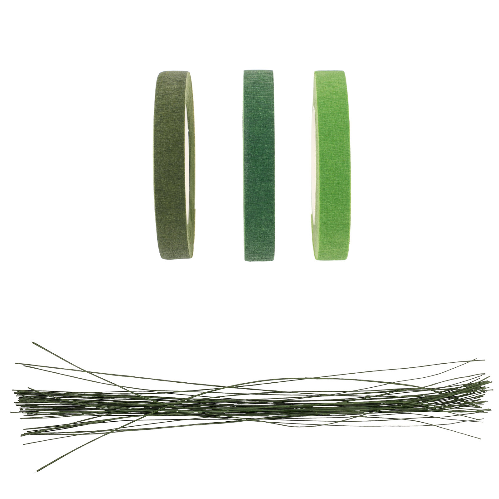 Wire Stem Florist - Green Floral Tape Stem Indoor Kit