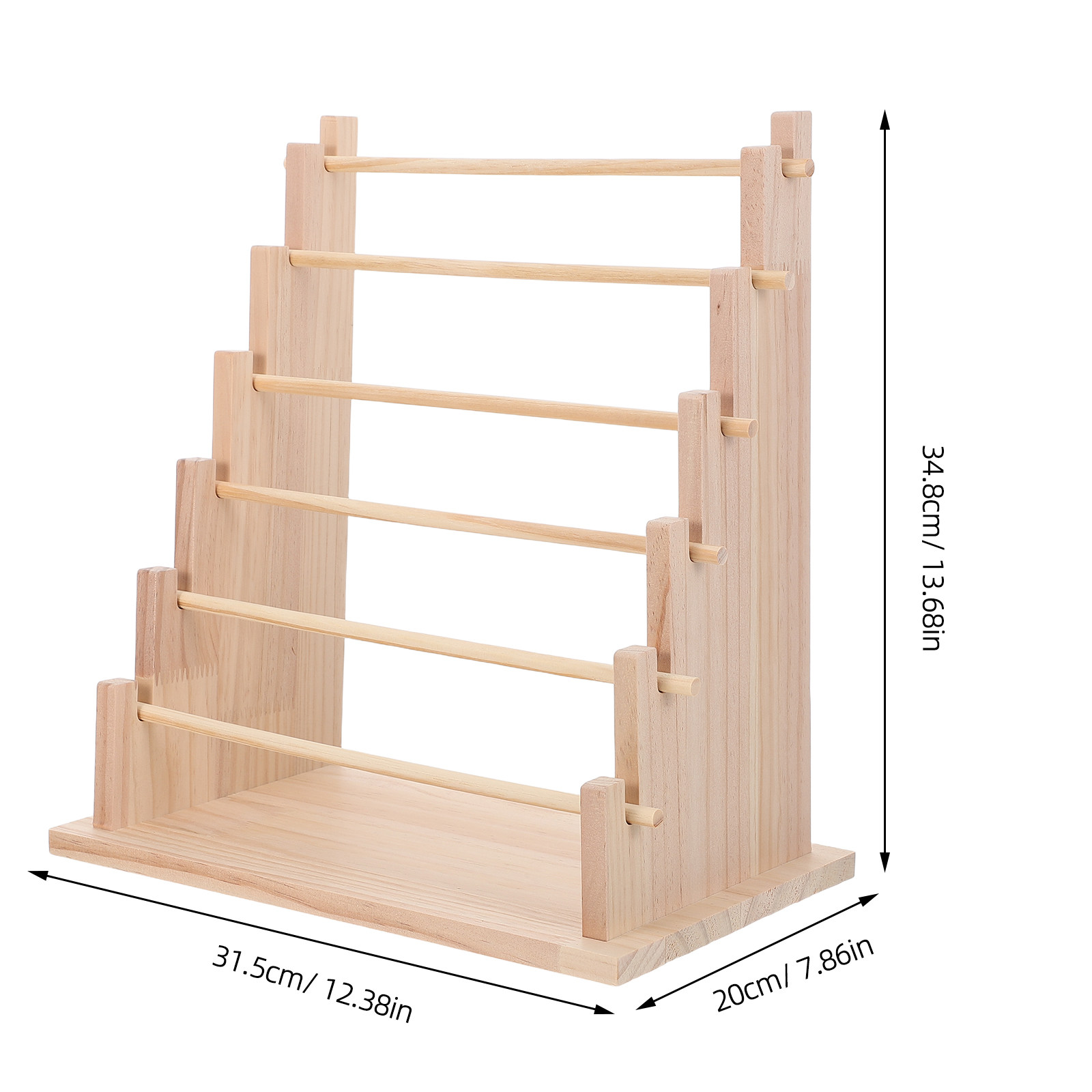 Wooden 6 Tier Ribbon Spool Hol - Florist Supply Shop 评论和价格