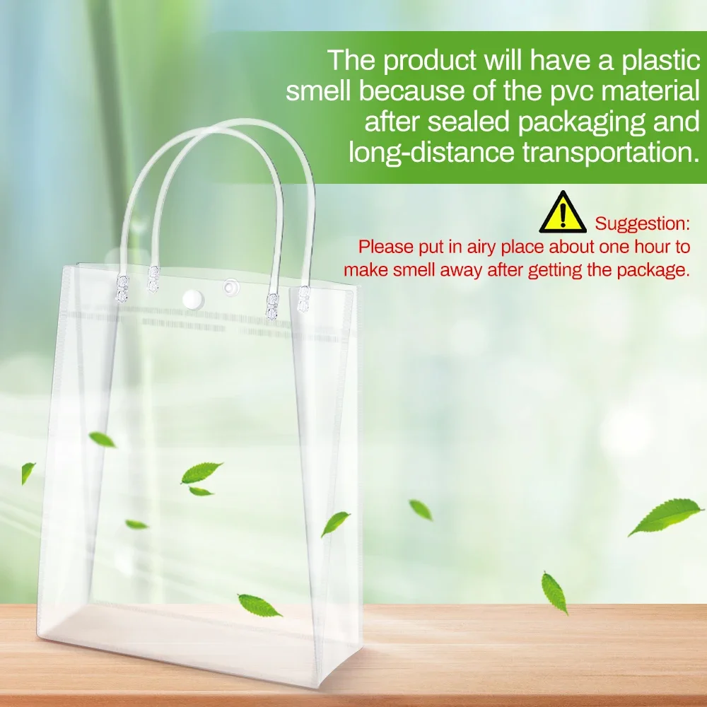Clear PVC Gift Bags with Handl - Cellophane Wrap Clear 评论和价格