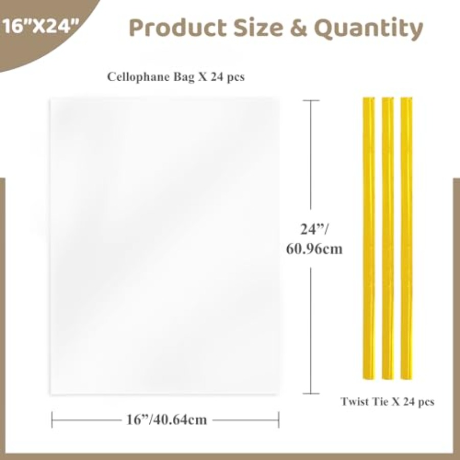 Cellophane Wrap for Gift Baske - Cellophane Wrap Clear 评论和价格