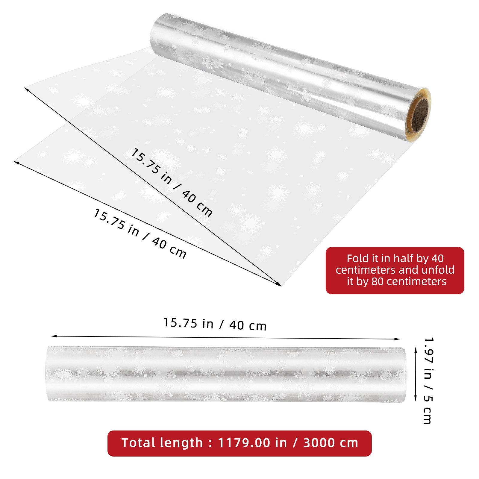 3000x80cm Heavy Duty Cellophan - Cellophane Wrap Clear 评论和价格