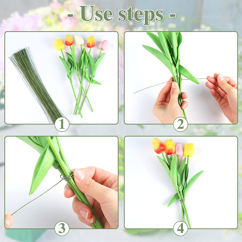 100Pcs Floral Wire High Qualit - Wire Stem Florist 评论和价格