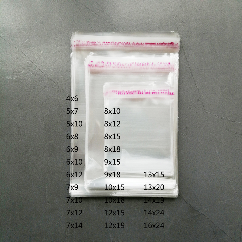 1000pcs Transparent Bag Clear  - Cellophane Wrap Clear 评论和价格